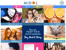 Tablet Screenshot of midol.ca